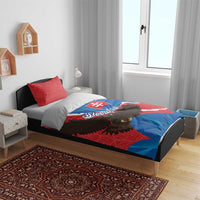 Slovakia Restoration Day Bedding Set Happy 1st Of January - Slovak Golden Eagle - Wonder Print Shop