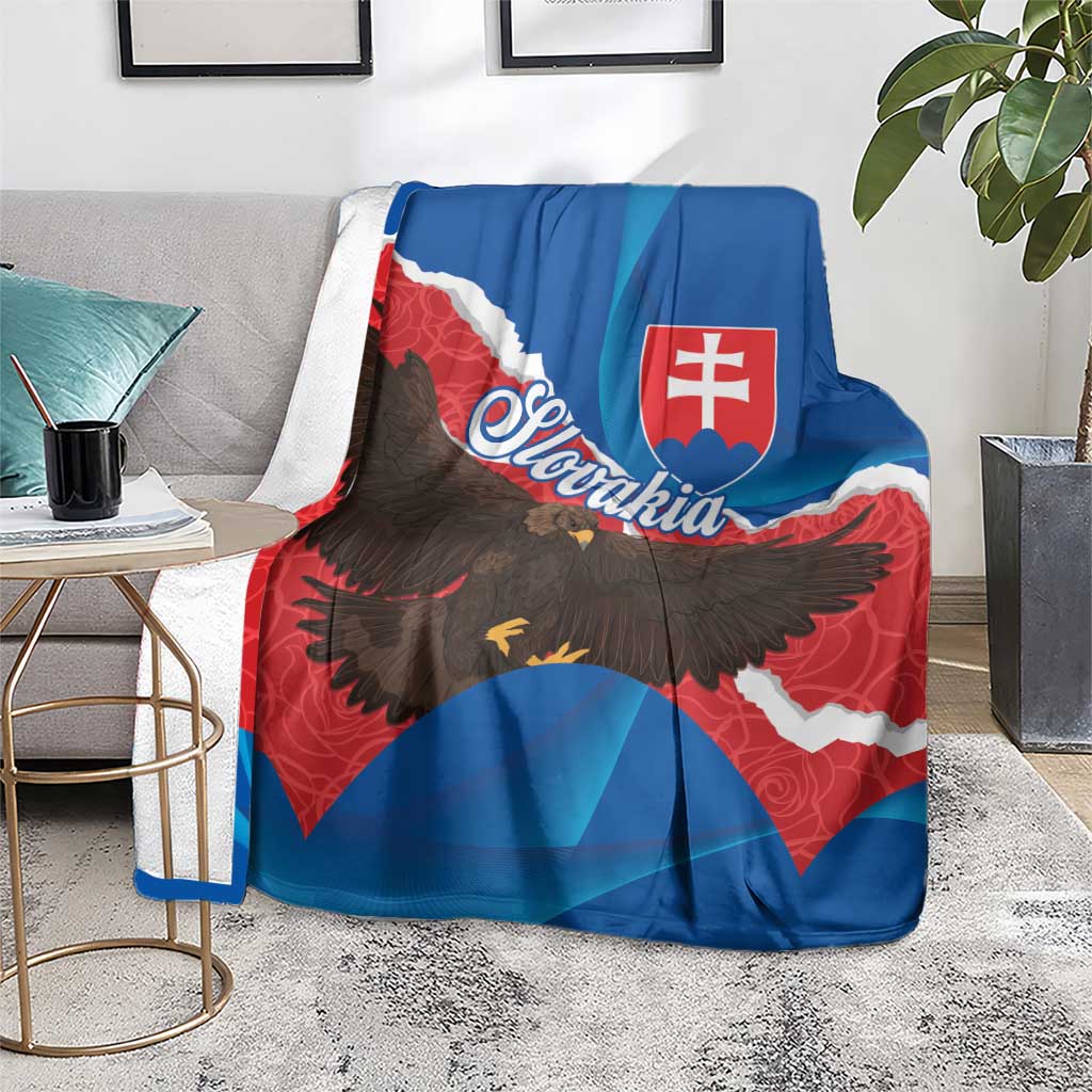 Slovakia Restoration Day Blanket Happy 1st Of January - Slovak Golden Eagle