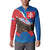 Slovakia Restoration Day Button Sweatshirt Happy 1st Of January - Slovak Golden Eagle - Wonder Print Shop
