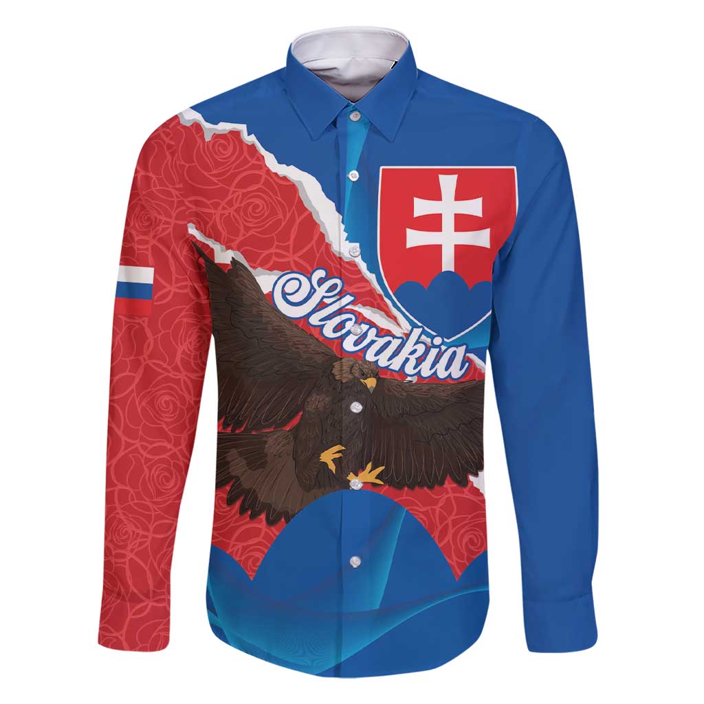 Slovakia Restoration Day Family Matching Short Sleeve Bodycon Dress and Hawaiian Shirt Happy 1st Of January - Slovak Golden Eagle - Wonder Print Shop