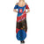 Slovakia Restoration Day Family Matching Summer Maxi Dress and Hawaiian Shirt Happy 1st Of January - Slovak Golden Eagle - Wonder Print Shop