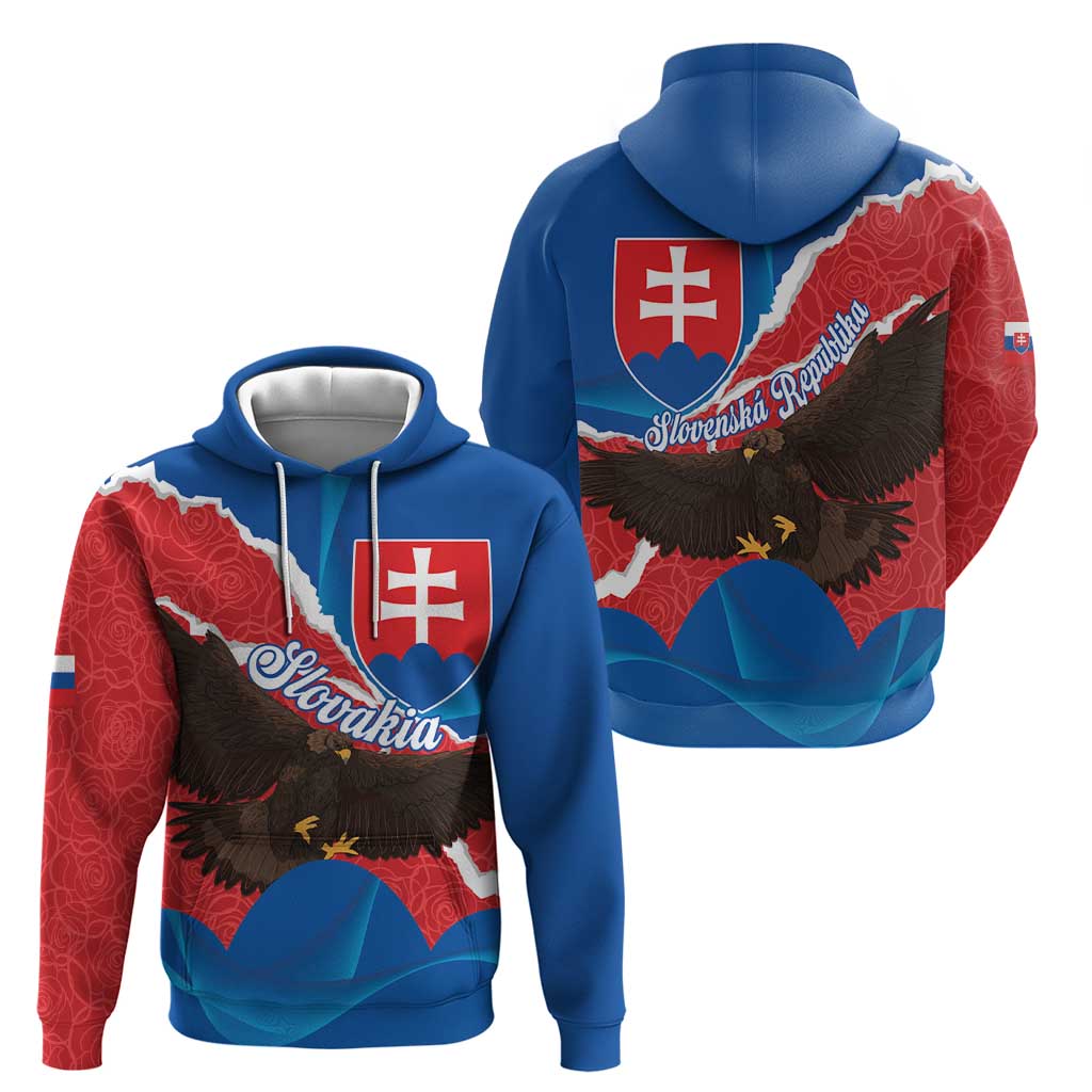 Slovakia Restoration Day Hoodie Happy 1st Of January - Slovak Golden Eagle - Wonder Print Shop