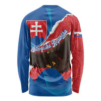 Slovakia Restoration Day Long Sleeve Shirt Happy 1st Of January - Slovak Golden Eagle - Wonder Print Shop