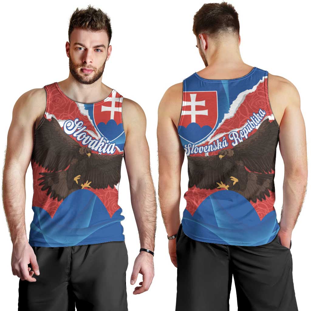 Slovakia Restoration Day Men Tank Top Happy 1st Of January - Slovak Golden Eagle - Wonder Print Shop