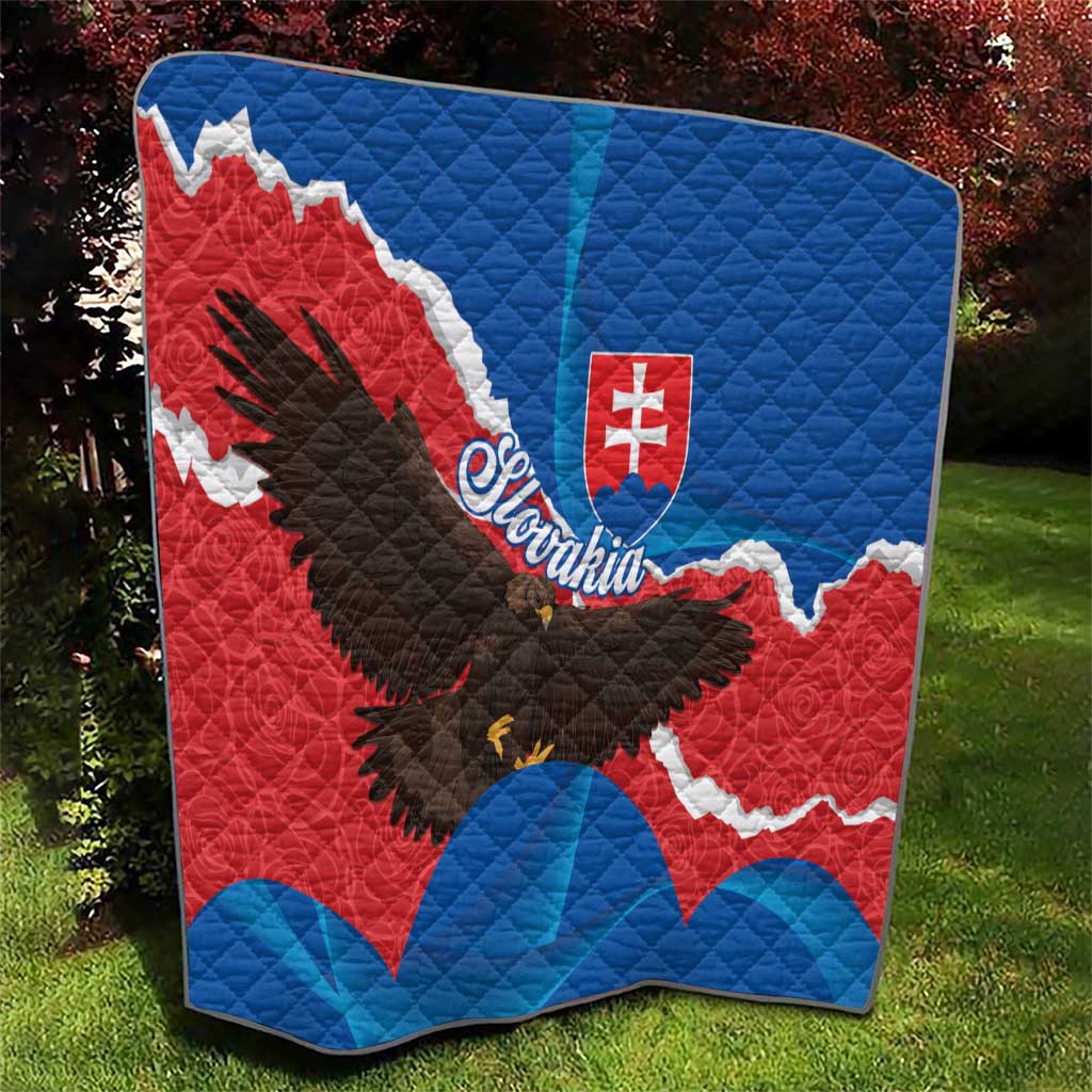 Slovakia Restoration Day Quilt Happy 1st Of January - Slovak Golden Eagle - Wonder Print Shop