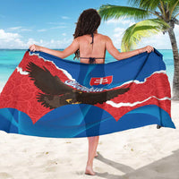 Slovakia Restoration Day Sarong Happy 1st Of January - Slovak Golden Eagle - Wonder Print Shop