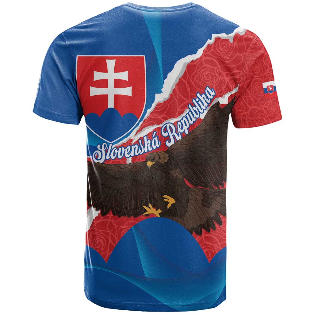 Slovakia Restoration Day T Shirt Happy 1st Of January - Slovak Golden Eagle - Wonder Print Shop