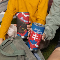 Slovakia Restoration Day Tumbler Cup Happy 1st Of January - Slovak Golden Eagle - Wonder Print Shop