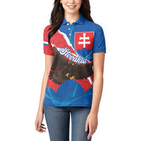 Slovakia Restoration Day Women Polo Shirt Happy 1st Of January - Slovak Golden Eagle - Wonder Print Shop