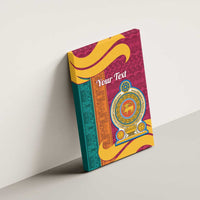 Sri Lanka Independence Day Canvas Wall Art Sri Lankan Lion Mix Sinhalese Pattern - Wonder Print Shop