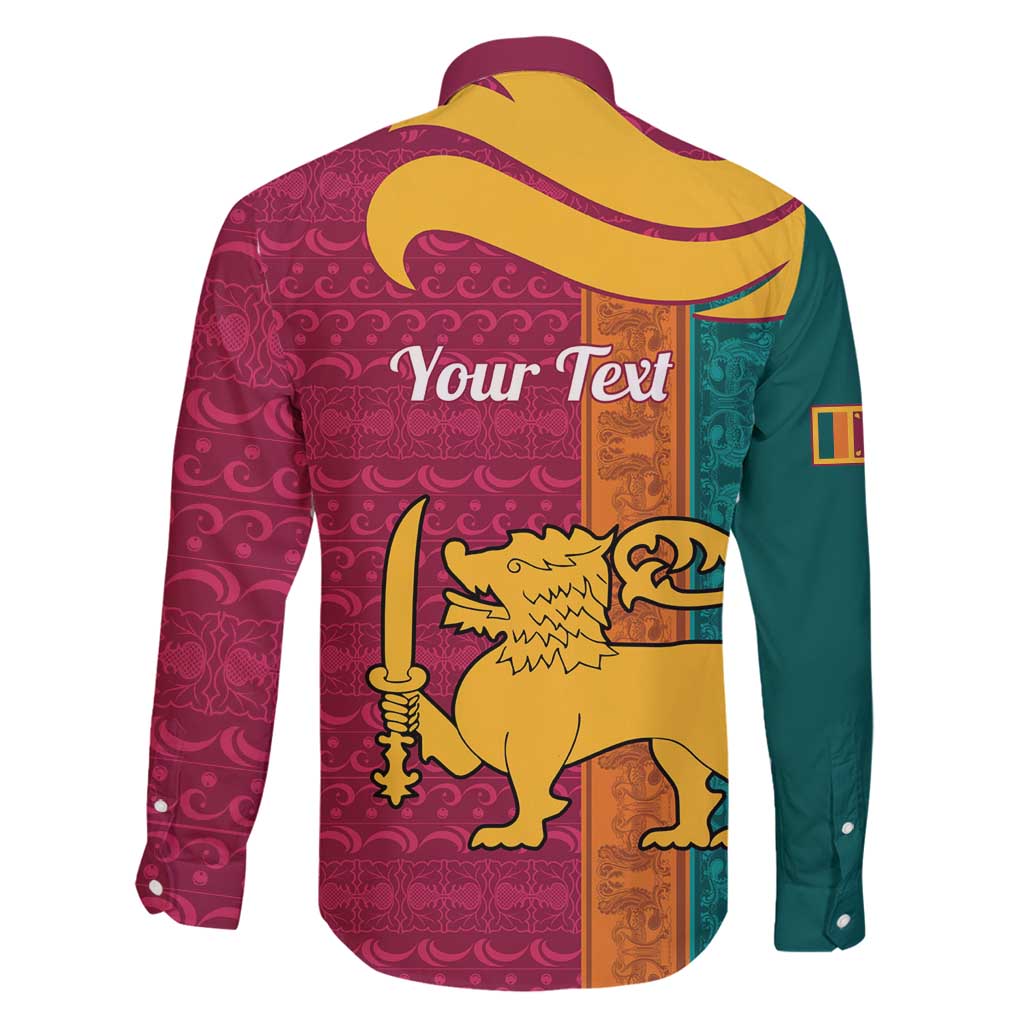 Sri Lanka Independence Day Family Matching Puletasi and Hawaiian Shirt Sri Lankan Lion Mix Sinhalese Pattern - Wonder Print Shop