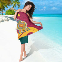 Sri Lanka Independence Day Sarong Sri Lankan Lion Mix Sinhalese Pattern - Wonder Print Shop