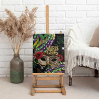 Mardi Gras 2025 Canvas Wall Art Beadeds With Gorgeous Mask - Wonder Print Shop