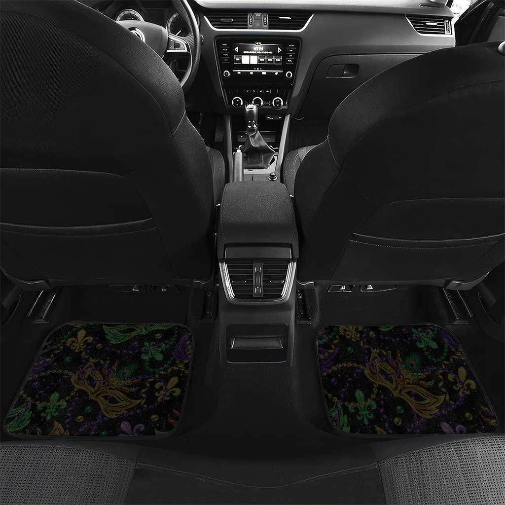 Mardi Gras 2025 Car Mats Beadeds With Gorgeous Mask - Wonder Print Shop