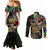 Mardi Gras 2025 Couples Matching Mermaid Dress and Long Sleeve Button Shirt Beadeds With Gorgeous Mask