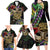 Mardi Gras 2025 Family Matching Long Sleeve Bodycon Dress and Hawaiian Shirt Beadeds With Gorgeous Mask - Wonder Print Shop