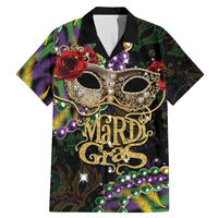 Mardi Gras 2025 Family Matching Mermaid Dress and Hawaiian Shirt Beadeds With Gorgeous Mask - Wonder Print Shop