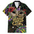 Mardi Gras 2025 Family Matching Off Shoulder Maxi Dress and Hawaiian Shirt Beadeds With Gorgeous Mask - Wonder Print Shop