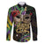 Mardi Gras 2025 Family Matching Off Shoulder Maxi Dress and Hawaiian Shirt Beadeds With Gorgeous Mask - Wonder Print Shop