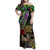 Mardi Gras 2025 Family Matching Off Shoulder Maxi Dress and Hawaiian Shirt Beadeds With Gorgeous Mask - Wonder Print Shop