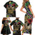 Mardi Gras 2025 Family Matching Short Sleeve Bodycon Dress and Hawaiian Shirt Beadeds With Gorgeous Mask - Wonder Print Shop