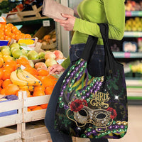 Mardi Gras 2025 Grocery Bag Beadeds With Gorgeous Mask