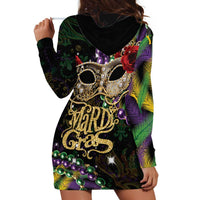 Mardi Gras 2025 Hoodie Dress Beadeds With Gorgeous Mask - Wonder Print Shop