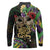 Mardi Gras 2025 Long Sleeve Polo Shirt Beadeds With Gorgeous Mask - Wonder Print Shop