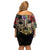 Mardi Gras 2025 Off Shoulder Short Dress Beadeds With Gorgeous Mask - Wonder Print Shop