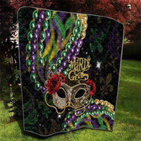 Mardi Gras 2025 Quilt Beadeds With Gorgeous Mask - Wonder Print Shop