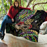 Mardi Gras 2025 Quilt Beadeds With Gorgeous Mask - Wonder Print Shop