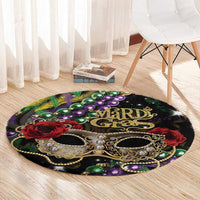 Mardi Gras 2025 Round Carpet Beadeds With Gorgeous Mask