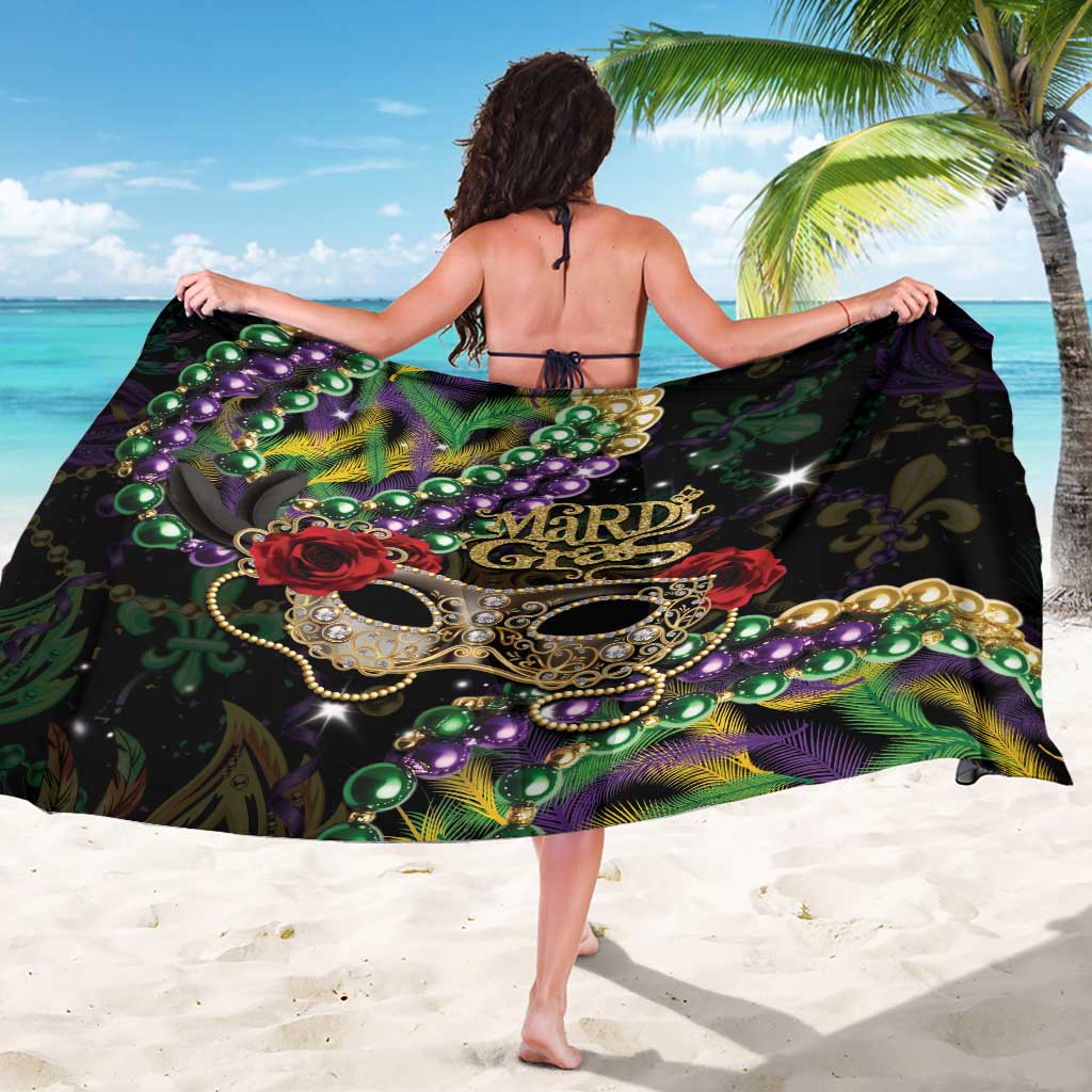 Mardi Gras 2025 Sarong Beadeds With Gorgeous Mask - Wonder Print Shop