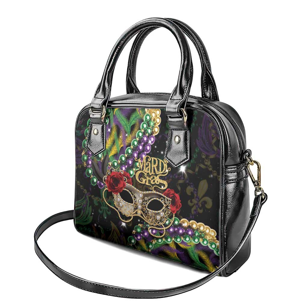 Mardi Gras 2025 Shoulder Handbag Beadeds With Gorgeous Mask