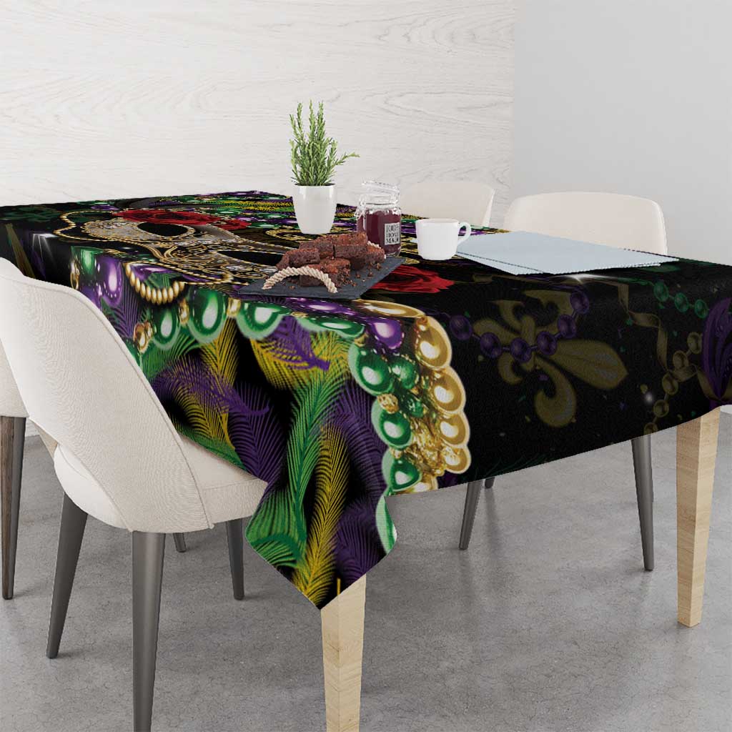 Mardi Gras 2025 Tablecloth Beadeds With Gorgeous Mask - Wonder Print Shop