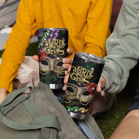 Mardi Gras 2025 Tumbler Cup Beadeds With Gorgeous Mask - Wonder Print Shop