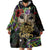 Mardi Gras 2025 Wearable Blanket Hoodie Beadeds With Gorgeous Mask - Wonder Print Shop