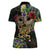 Mardi Gras 2025 Women Polo Shirt Beadeds With Gorgeous Mask - Wonder Print Shop