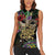 Mardi Gras 2025 Women Sleeveless Polo Shirt Beadeds With Gorgeous Mask - Wonder Print Shop