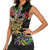 Mardi Gras 2025 Women Sleeveless Polo Shirt Beadeds With Gorgeous Mask - Wonder Print Shop