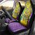 Mardi Gras Car Seat Cover Beadeds Necklace With Fleur De Lis - Wonder Print Shop
