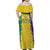 Mardi Gras Family Matching Off Shoulder Maxi Dress and Hawaiian Shirt Beadeds Necklace With Fleur De Lis - Wonder Print Shop