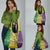 Mardi Gras Grocery Bag Beadeds Necklace With Fleur De Lis