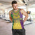 Mardi Gras Men Tank Top Beadeds Necklace With Fleur De Lis - Wonder Print Shop