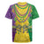 Mardi Gras Rugby Jersey Beadeds Necklace With Fleur De Lis - Wonder Print Shop