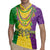 Mardi Gras Rugby Jersey Beadeds Necklace With Fleur De Lis - Wonder Print Shop