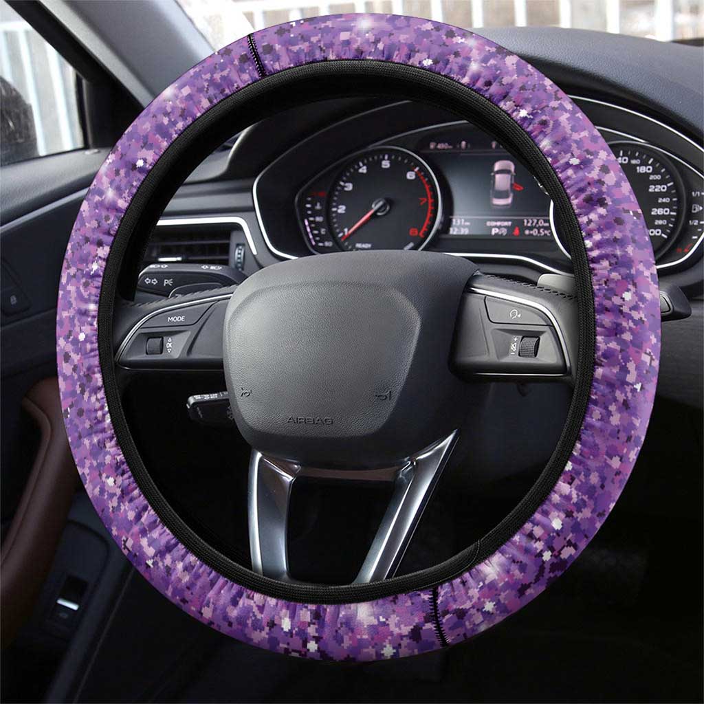 Mardi Gras Steering Wheel Cover Beadeds Necklace With Fleur De Lis - Wonder Print Shop
