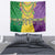 Mardi Gras Tapestry Beadeds Necklace With Fleur De Lis - Wonder Print Shop