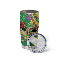 Mardi Gras Tumbler Cup Beadeds Necklace With Fleur De Lis - Wonder Print Shop
