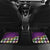 King Mask Mardi Gras Car Mats Let's Party Beadeds With Fleur De Lis - Wonder Print Shop